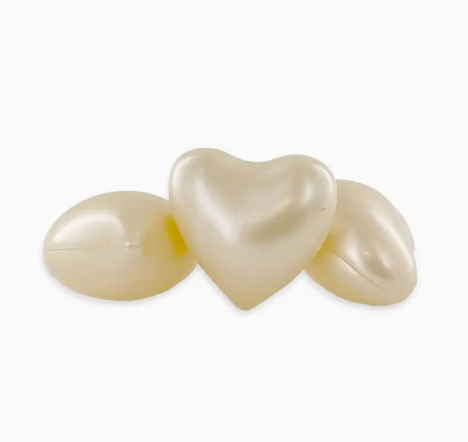 Perles de bain coeur/vanille