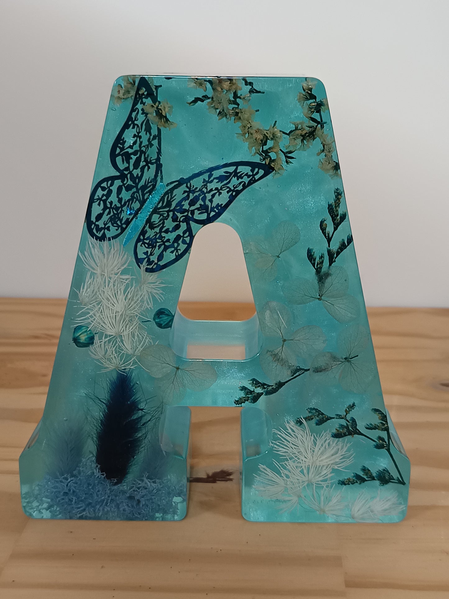 Lettre A en résine époxy