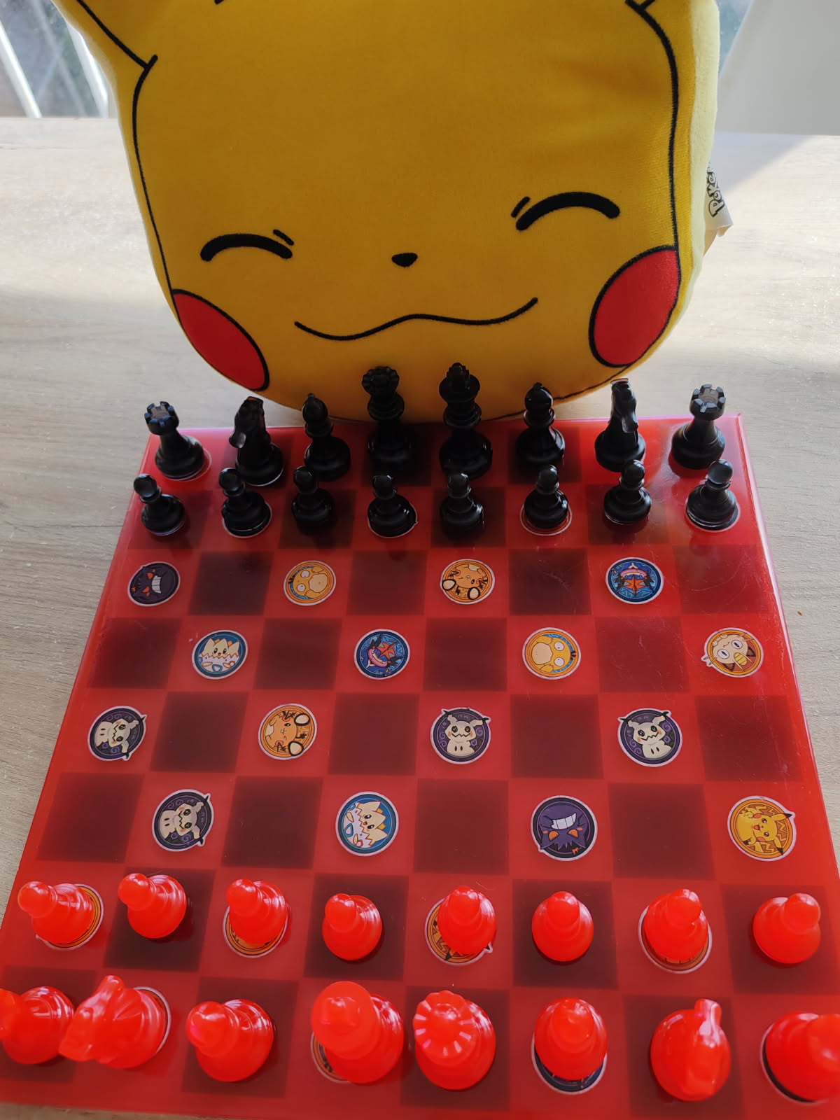 échiquier en résine époxy