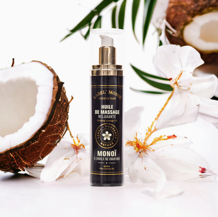 HUILE MASSAGE 4 HUILES MONOI BIO RELAXANTE 120ML