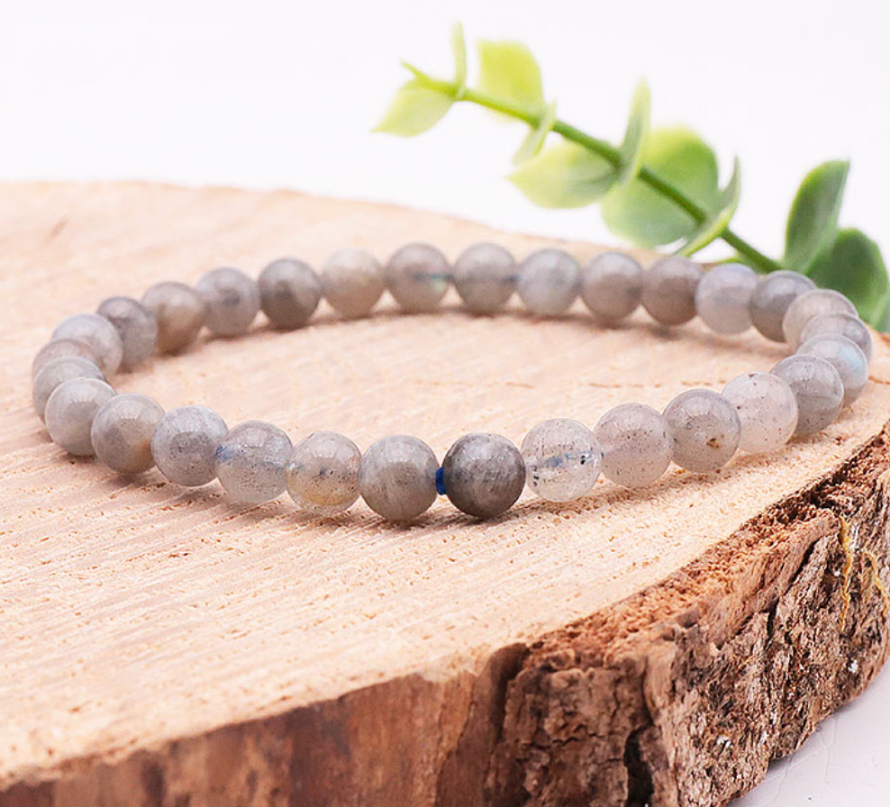 BRACELET BOULE 06MM LABRADORITE A