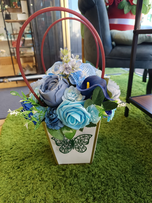 Panier fleuri