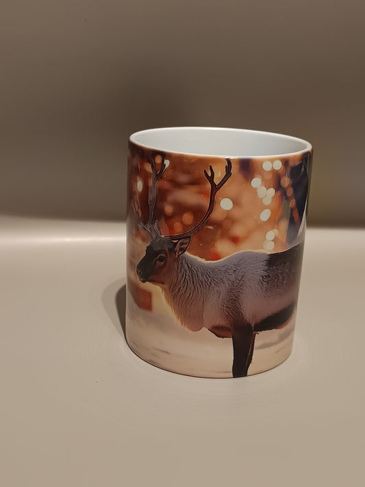 Mug renne dans la neige