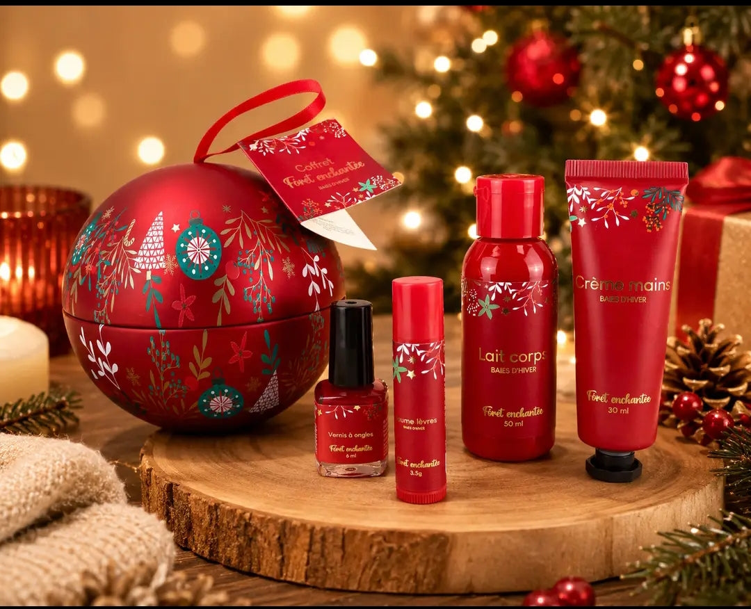 Coffret cadeau de Noël forêt enchantée