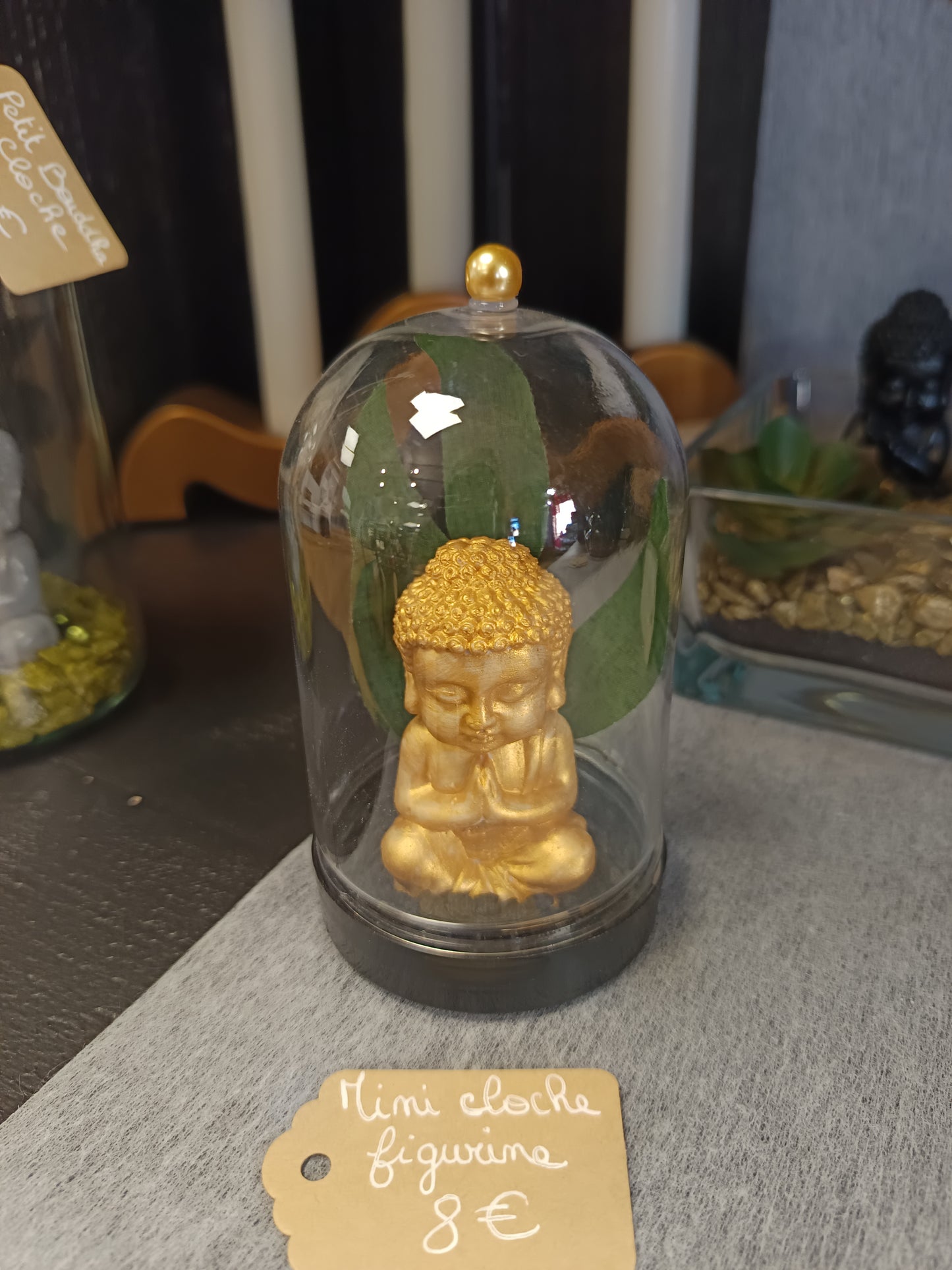 cloche bouddha or