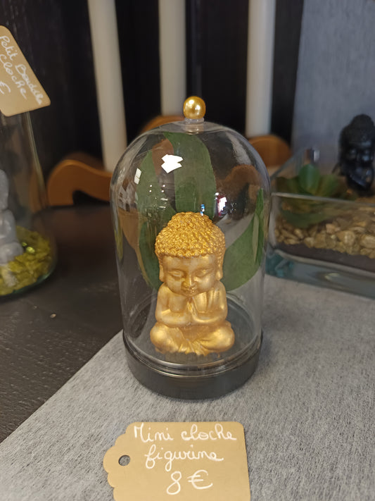 cloche bouddha or